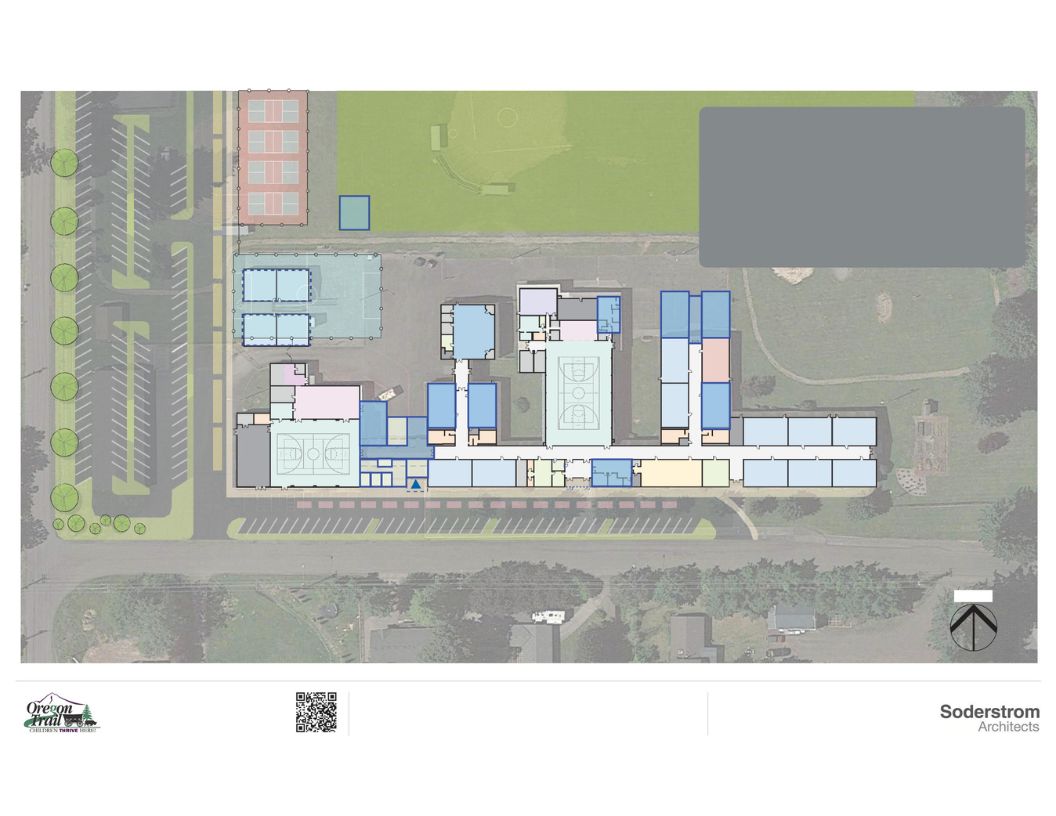 Boring Middle School projects include a new entry way and permanent classrooms to replace portables.